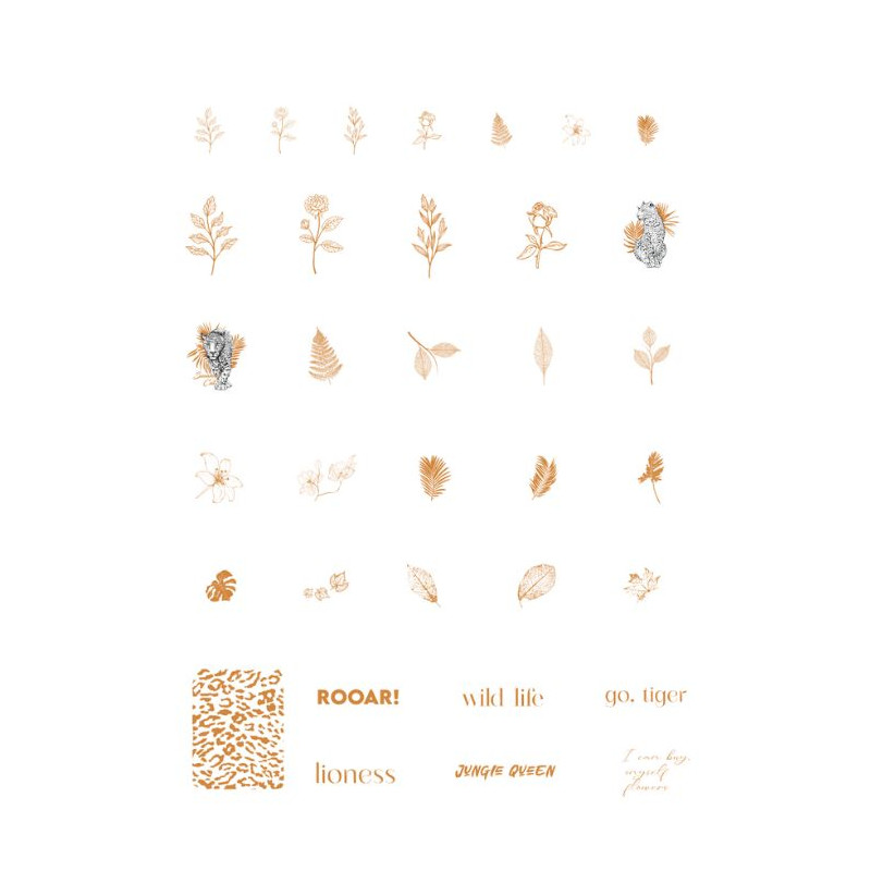 Botanical Gold - Holographic Nail Stickers