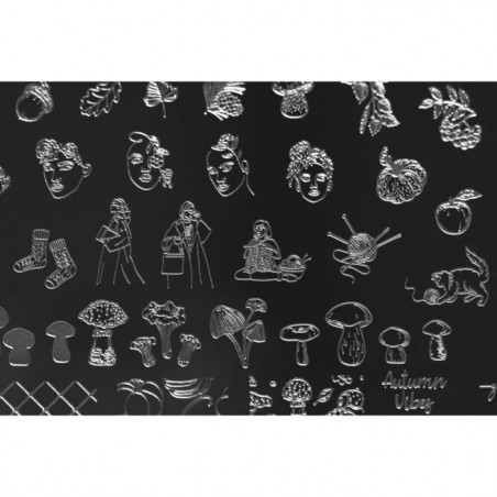 Autumn 1 Indigo Stamping Plate