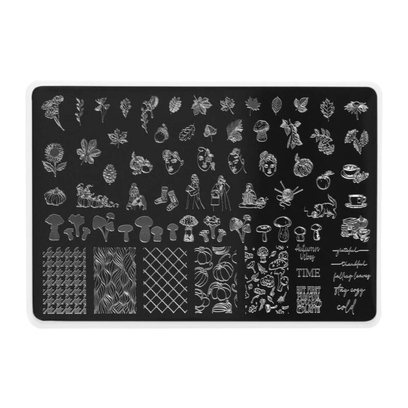 Autumn 1 Indigo Stamping Plate