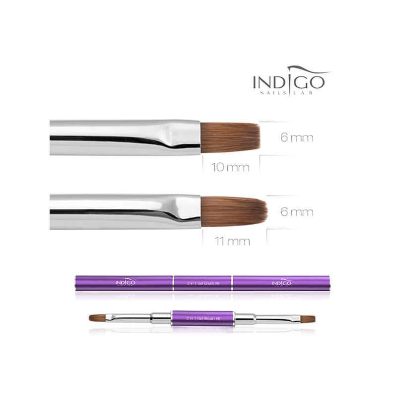 Indigo 2 in 1 Gel Brush no. 6