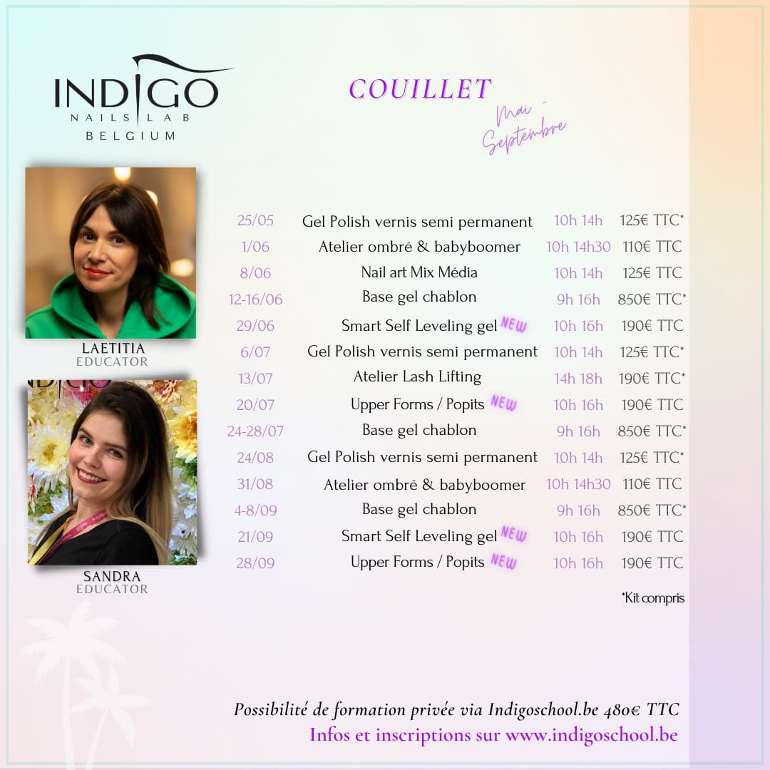 agenda-formation-onglerie-indigonails-Couillet